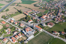 Luftbild von Giai im Bundesland Venetien, Italien