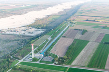 Vajont im Bundesland Pordenone, Italien von oben