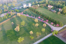 San Leonardo im Bundesland Friaul-Julisch Venetien, Italien von oben gesehen