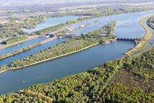 Iffezheim, Schleuse in Roppenheim im Bundesland Bas-Rhin, Frankreich