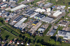 Luftbild von Bühl, Industriegebiet West im Ortsteil Vimbuch im Bundesland Baden-Württemberg, Deutschland