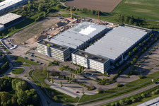 Industriegebiet Bußmatten Baustelle LUK in Bühl im Bundesland Baden-Württemberg, Deutschland aus der Luft