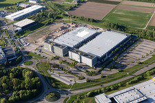 Industriegebiet Bußmatten Baustelle LUK in Bühl im Bundesland Baden-Württemberg, Deutschland von oben gesehen