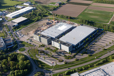 Industriegebiet Bußmatten Baustelle LUK in Bühl im Bundesland Baden-Württemberg, Deutschland vom Flugzeug aus