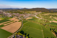 Sinzheim von Südwesten im Bundesland Baden-Württemberg, Deutschland