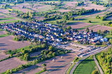 Luftaufnahme von Ortsteil Förch in Rastatt im Bundesland Baden-Württemberg, Deutschland