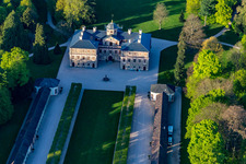 Luftbild von Schloß Favorite bei Förch in Rastatt im Bundesland Baden-Württemberg, Deutschland