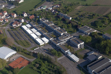Luftbild von Gymnase du Lycée Stanislas Polyvalent (général,technologique et professionnel) im Ortsteil Altenstadt in Wissembourg im Bundesland Bas-Rhin, Frankreich