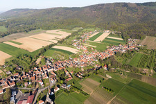 Luftaufnahme von Cleebourg im Bundesland Bas-Rhin, Frankreich