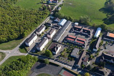 Drachenbronn-Birlenbach im Bundesland Bas-Rhin, Frankreich aus der Drohnenperspektive