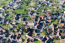 Luftaufnahme von Lampertsloch im Bundesland Bas-Rhin, Frankreich