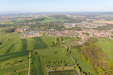 Luftbild von Gundershoffen im Bundesland Bas-Rhin, Frankreich