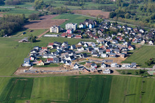 Luftaufnahme von Gundershoffen im Bundesland Bas-Rhin, Frankreich