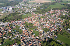 Gundershoffen im Bundesland Bas-Rhin, Frankreich aus der Luft