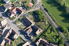 Uttenhoffen im Bundesland Bas-Rhin, Frankreich aus der Vogelperspektive