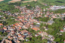 Dorfansicht in Mietesheim im Bundesland Bas-Rhin, Frankreich