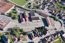 Zinswiller im Bundesland Bas-Rhin, Frankreich aus der Luft