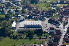 Gumbrechtshoffen im Bundesland Bas-Rhin, Frankreich von oben gesehen