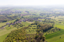 Uttenhoffen im Bundesland Bas-Rhin, Frankreich vom Flugzeug aus