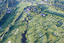Luftaufnahme von Ortsteil Beiertheim-Bulach in Karlsruhe im Bundesland Baden-Württemberg, Deutschland