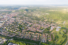 Luftaufnahme von Ortsteil Durlach in Karlsruhe im Bundesland Baden-Württemberg, Deutschland