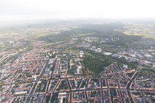 Luftbild von Brauerstr im Ortsteil Südweststadt in Karlsruhe im Bundesland Baden-Württemberg, Deutschland
