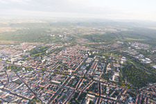 Luftaufnahme von Brauerstr im Ortsteil Südweststadt in Karlsruhe im Bundesland Baden-Württemberg, Deutschland