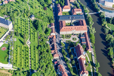 Michaelsberg Garten über dem Stadtarchiv in Bamberg im Bundesland Bayern, Deutschland