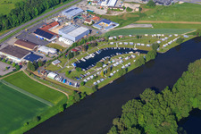 Marina am Main des Motor- und Segelbootclub Coburg e.V. und der Trosdorfer Wasserski- und Freizeitvereinigung e.V in Bischberg im Bundesland Bayern, Deutschland