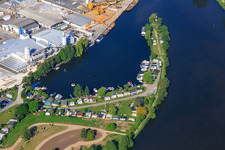 Luftbild von Marina am Main des Motor- und Segelbootclub Coburg e.V. und der Trosdorfer Wasserski- und Freizeitvereinigung e.V in Bischberg im Bundesland Bayern, Deutschland