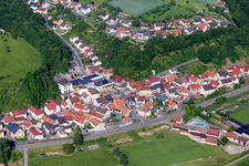 Luftbild von Ortsteil Roßstadt in Eltmann im Bundesland Bayern, Deutschland