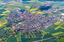 Gochsheim von Nordosten im Bundesland Bayern, Deutschland