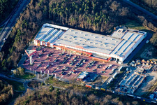 Luftaufnahme von BAUHAUS Speyer im Bundesland Rheinland-Pfalz, Deutschland