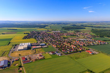 Ortsübersicht aus Norden in Grettstadt im Bundesland Bayern, Deutschland