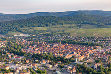 Drohnenbild von Wissembourg im Bundesland Bas-Rhin, Frankreich