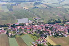 Steinseltz im Bundesland Bas-Rhin, Frankreich aus der Luft