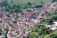 Riedseltz im Bundesland Bas-Rhin, Frankreich vom Flugzeug aus