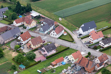 Schleithal im Bundesland Bas-Rhin, Frankreich aus der Luft