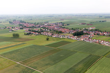 Schleithal im Bundesland Bas-Rhin, Frankreich vom Flugzeug aus