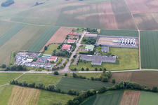 Niederlauterbach im Bundesland Bas-Rhin, Frankreich aus der Luft betrachtet