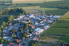 Gewerbegebiet Krautstückerweg im Ortsteil Liedolsheim in Dettenheim im Bundesland Baden-Württemberg, Deutschland