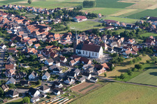 Luftbild von Schleithal im Bundesland Bas-Rhin, Frankreich