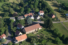 Steinseltz im Bundesland Bas-Rhin, Frankreich aus der Luft