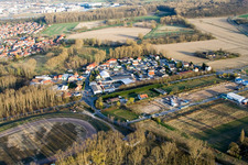Am Sandzug in Altrip im Bundesland Rheinland-Pfalz, Deutschland