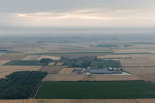 Talcy im Bundesland Loir-et-Cher, Frankreich aus der Vogelperspektive