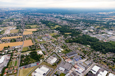 Luftaufnahme von Villemandeur im Bundesland Loiret, Frankreich