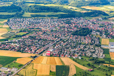 Luftaufnahme von Essingen im Bundesland Baden-Württemberg, Deutschland