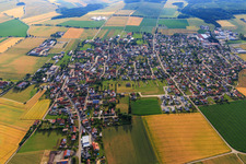 Ortsansicht aus Westen im Ortsteil Elchingen in Neresheim im Bundesland Baden-Württemberg, Deutschland