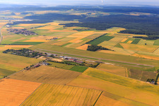 Flugplatz Aalen-Elchingen des Luftsportring Aalen e.V in Neresheim im Bundesland Baden-Württemberg, Deutschland