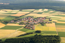 Schweindorf von Süden in Neresheim im Bundesland Baden-Württemberg, Deutschland